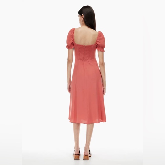 NWT Aritzia Wilfred Fannie Dress - WARM SIENNA RED (6) - Picture 3 of 9
